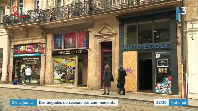 Gilets jaunes : des brigades au secours des commerçants