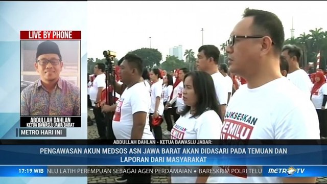Bawaslu Awasi Kegiatan ASN di Media Sosial