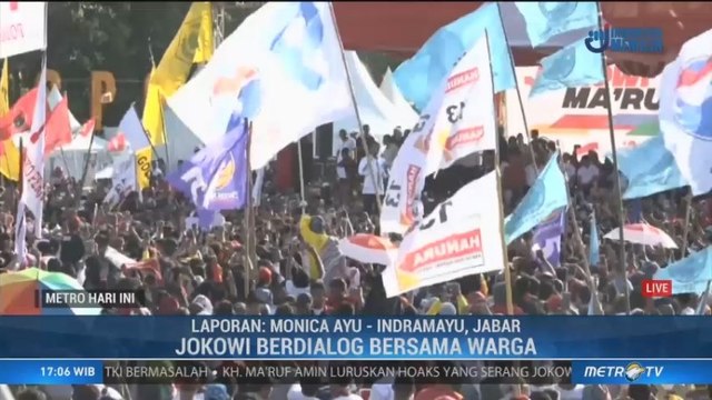 Warga Indramayu Antusias Sambut Jokowi