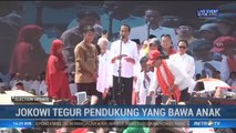 Jokowi Tegur Pendukung yang Bawa Anak saat Kampanye