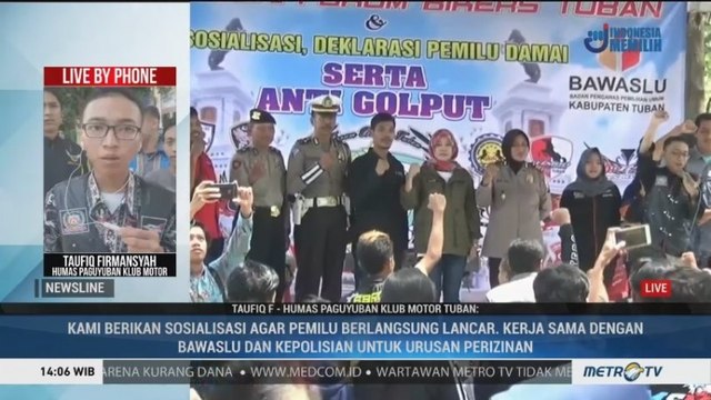 Klub Motor di Tuban Deklarasi Tolak Golput