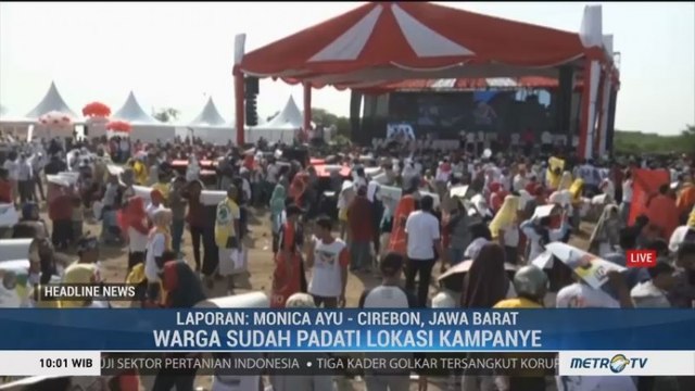Warga Antusias Hadiri Kampanye Akbar Jokowi di Cirebon