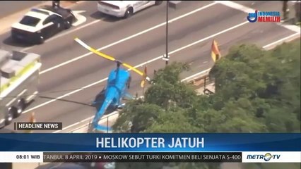 Helikopter Jatuh di Jalanan Sibuk Florida
