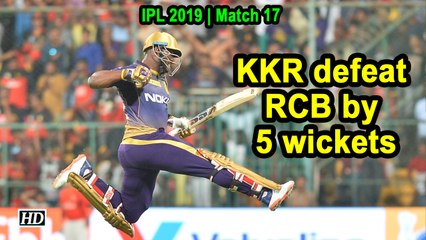 IPL 2019 | Match 17 | Russell blitzkrieg helps KKR beat RCB in thrilling tie
