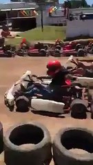 Pedro en la carrera de Karting 18 - 14 de Febrero