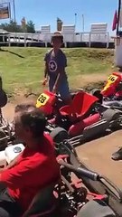 Pedro en la carrera de Karting 20 - 14 de Febrero