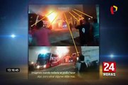 Incendio en Fiori: graban con celular mientras pasajeros pedían auxilio al interior de bus