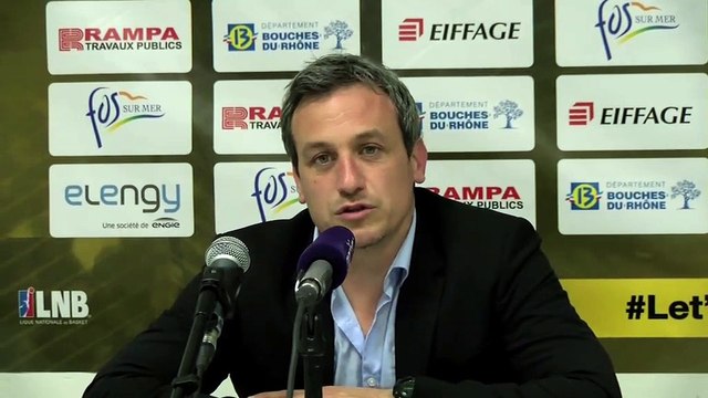 Rémi Giuitta coach de Fos après la défaite contre Levallois