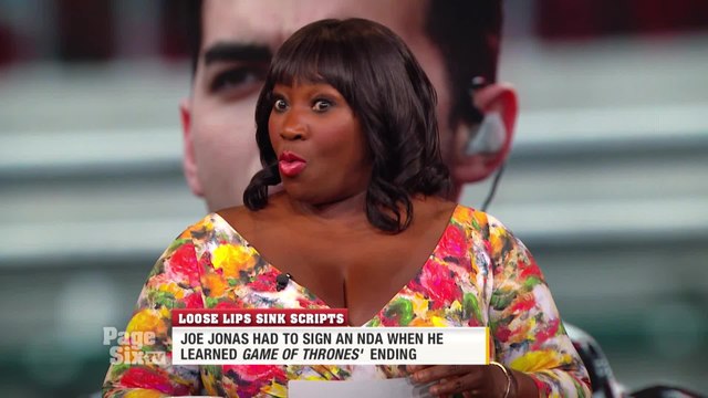 .@joejonas can't keep a secret, especially when it comes to @GameOfThrones! @SophieT revealed that Joe signed an NDA once he learned how the series ends. Tune in to #PageSixTV for all the deets!