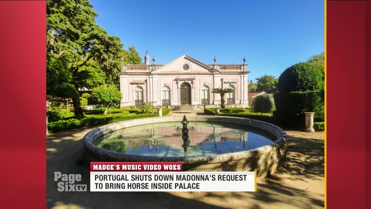 .@Madonna wanted to bring a horse into a Portugese palace for her #IndianSummer music video, but officials weren't having it! Tune in to #PageSixTV for all the deets!
