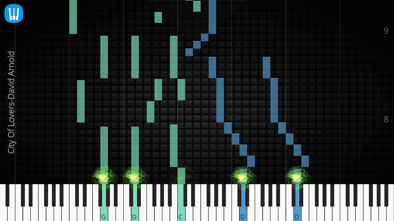  [Piano Solo]City Of Lovers, David Arnold-Synthesia Piano Tutorial