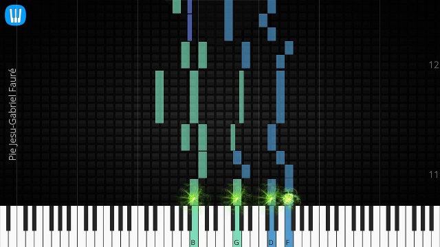[Piano Solo]Pie Jesu, Gabriel Fauré-Synthesia Piano Tutorial