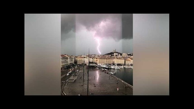 Les images des énormes orages dans le Sud-Est