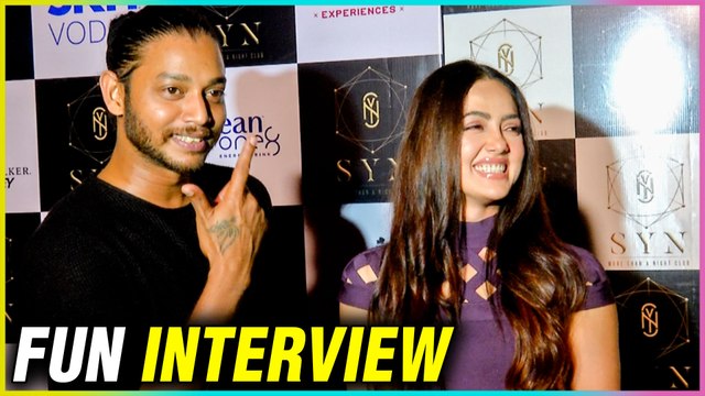 Sana Khan And Boyfriend Melvin Louis Fun Interview | Karan Patel New Venture Launch