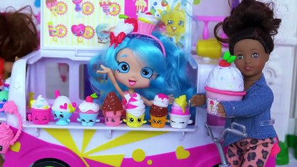 Baby Doll Ice Cream Shop Car and Doll Refrigerator Toys!