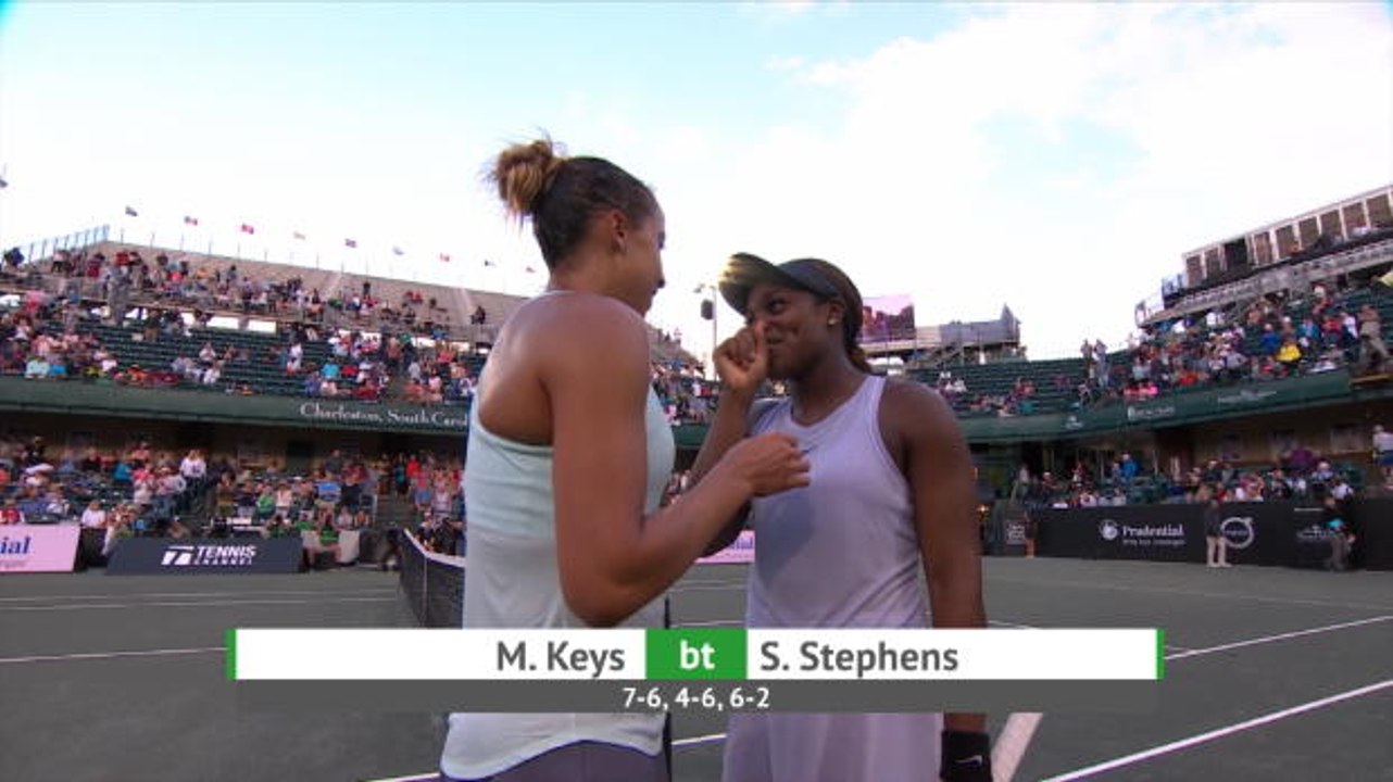 TENNIS: WTA Charleston: Keys finally beats good friend Stephens