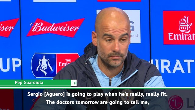 Aguero will play when he's fit to play - Guardiola