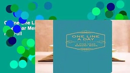 Online One Line a Day: A Five-Year Memory Book  For Full