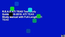 R.E.A.D ATI TEAS Test Study Guide 2018-2019: ATI TEAS Study Manual with Full-Length ATI TEAS