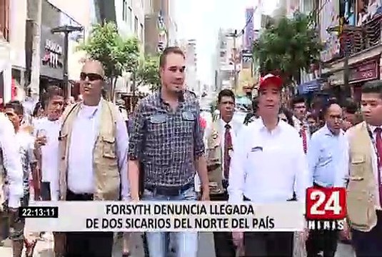 Forsyth denunció llegada de 2 sicarios del norte del país tras operativo al Mercado de Frutas