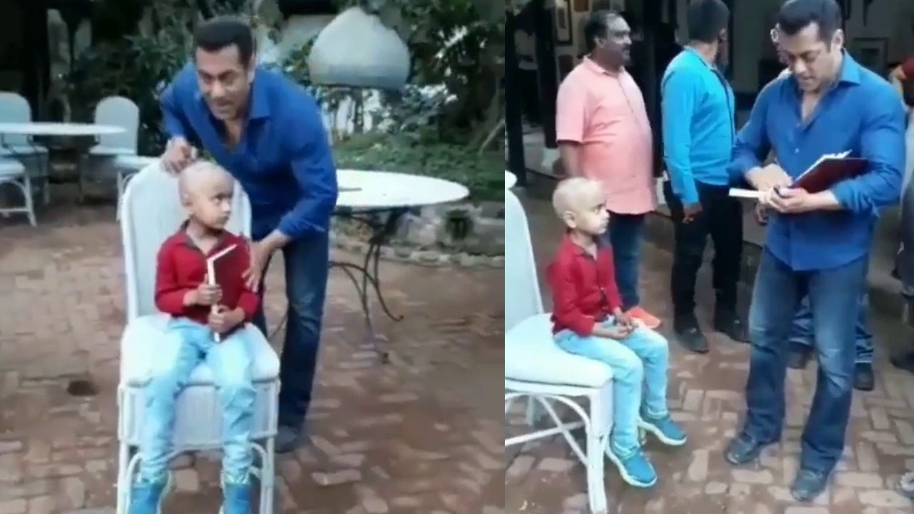 Salman Khan meets little boy during Dabangg 3 Shooting; Check Out | FilmiBeat