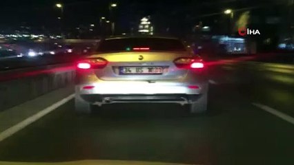 E-5'te terör estiren trafik magandası kamerada