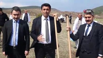Tavşanlı protokolü fidan dikti