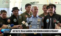 HUT ke-73, TNI AU Gandeng Padi Reborn Konser di Pesawat