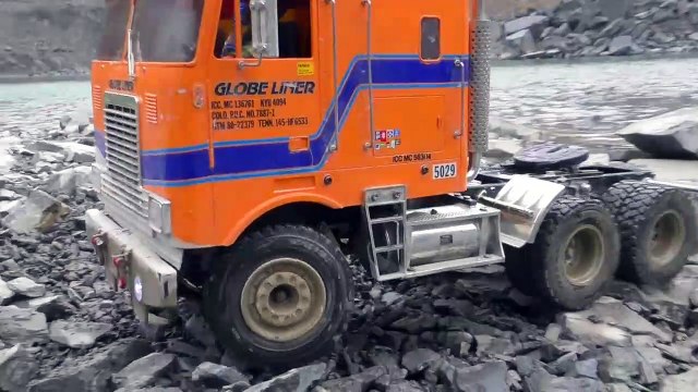 RC LCM 3 شاحنة الانقاذ! الثقيلة مركبات الصليب الأحمر العمل على لوكاس النهر! رائعة RC العمل 2019