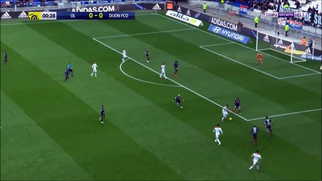 Lyon 1-0 Dijon - Martin Terrier 1st minute goal