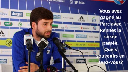 La conference de presse avant le déplacement du Racing à Paris