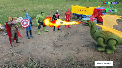 Toy Story 3 - Lego, Spiderman, Hulk, Thor, Iron man, Ant man Fight Dragon 2 Head