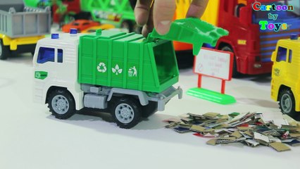 Toy Story 4 - Hulk  Break Car, Truck, Fire Truck, Crane Truck, Garbage Truck, Iron man and Thor