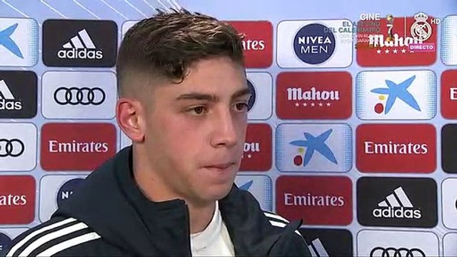 Fede Valverde: A Benzema hay que agradecerle sus goles y por su trabajo en defensiva que no todos los delanteros ayudan