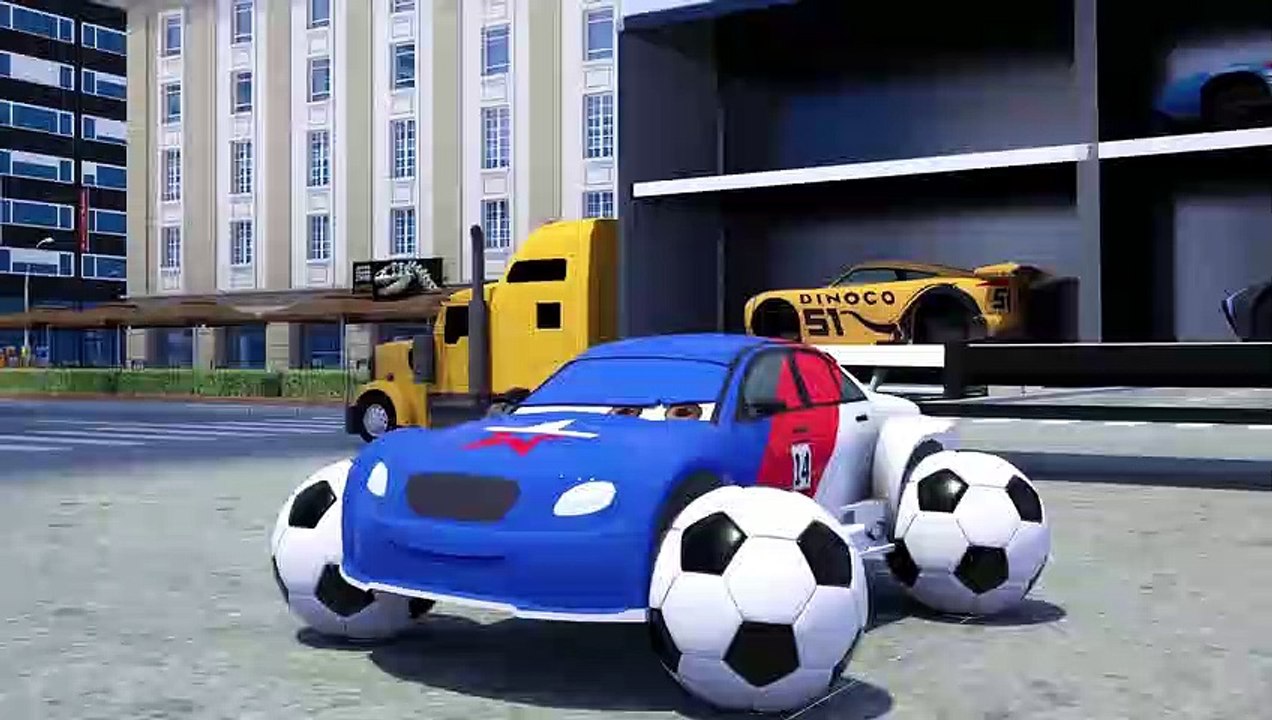 Mettre les boules à la place des roues, voiture de sport, apprendre des choses en anglais