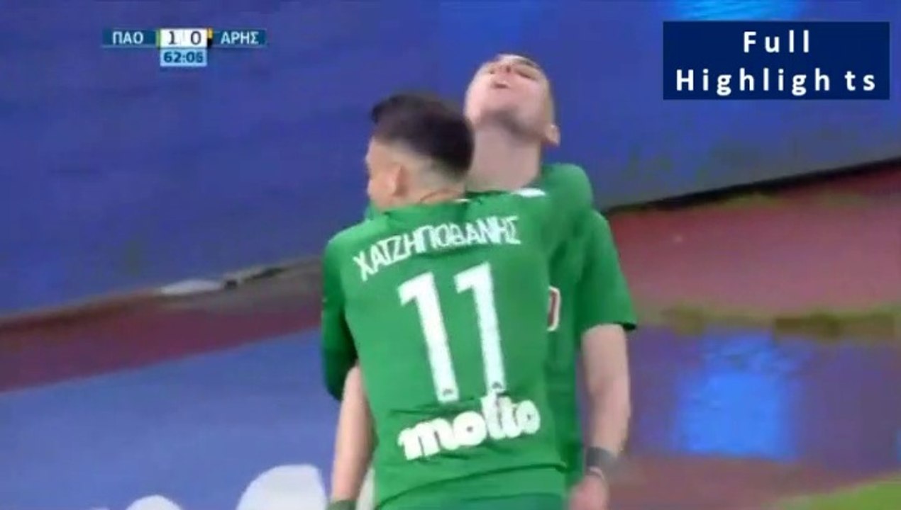 1-0 Christos Donis 1st Goal -Panathinaikos 1-0 Aris 06.04.2019 (Full Replay) [HD]