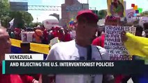 Chavistas March For Peace In Venezuela