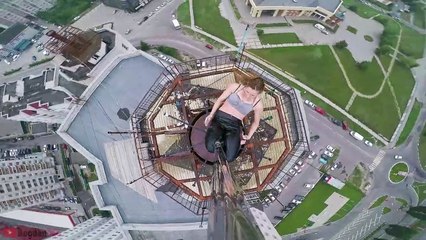 Sky Scraper Pole Performance Art Piece