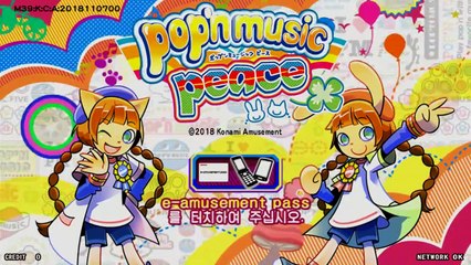 [pop'n music peace] Title & Demo loop