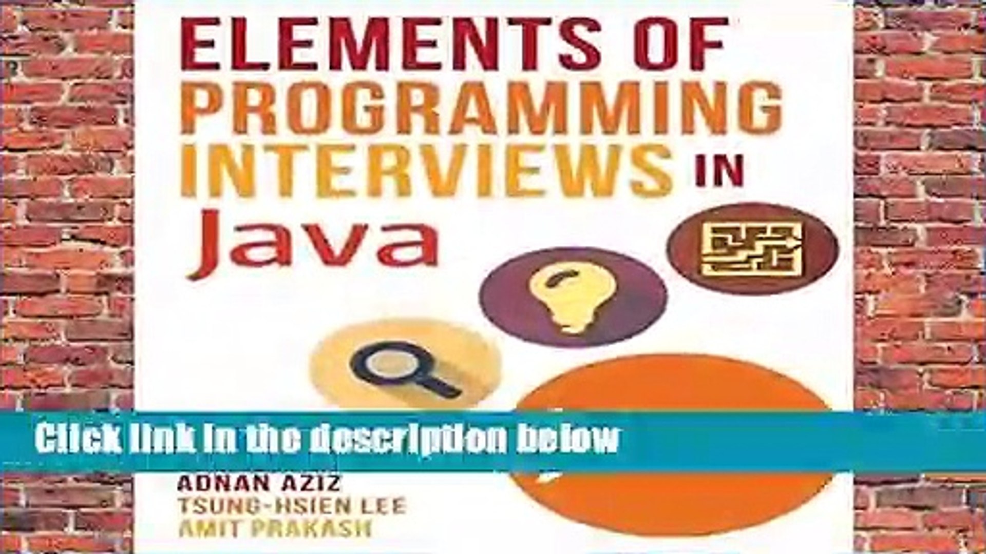 Full E-book  Elements of Programming Interviews in Java: The Insiders  Guide  Review