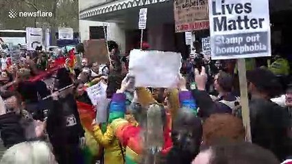 LGBT protesters storm Dorchester Hotel over Brunei's gay sex laws
