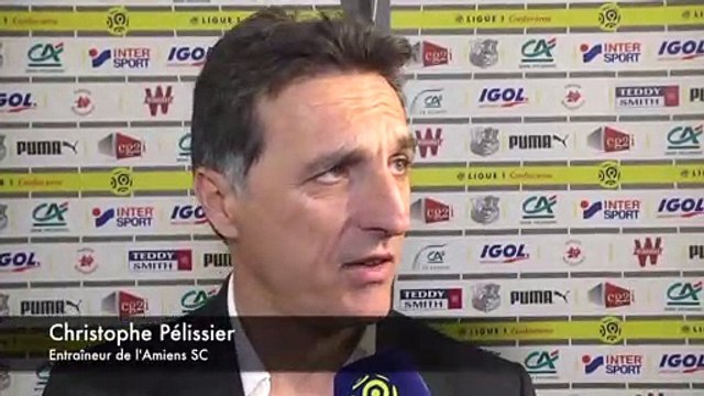 Apres le match Christophe Pélissier - Amiens SC - ASSE
