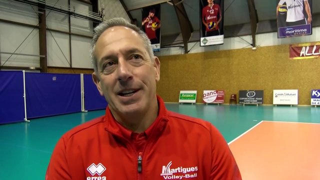 Christophe Charroux coach Martigues Volley après l'élimination contre Saint-Nazaire