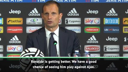 Allegri hopes Ronaldo will return for Ajax tie