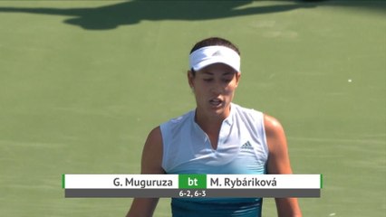 Muguruza bt Rybarikova (6-2 6-3)