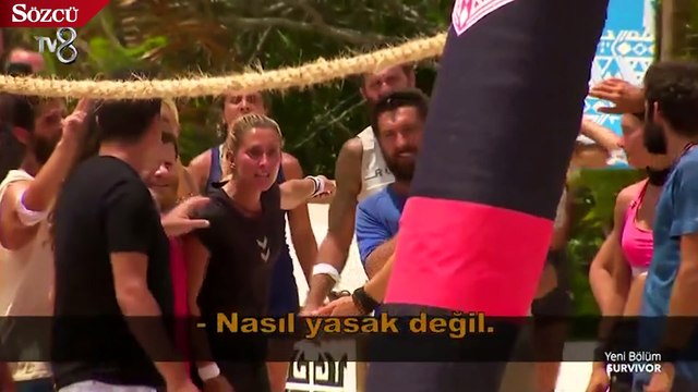 Survivor 2019'da siyah ve beyaz takım ilk kez dokunulmazlık için yarıştı