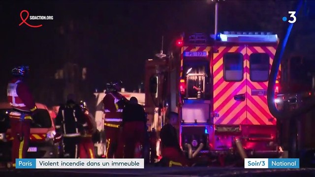 Paris : violent incendie dans un immeuble du 19e arrondissement