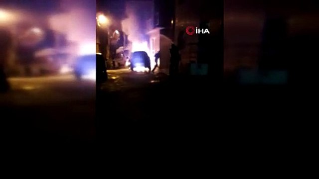 Yangın paniği! Hortumla müdahale ettiler