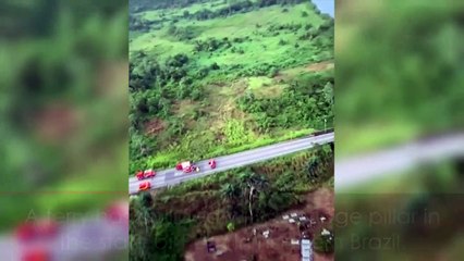 Brazil bridge collapses after ferry collision