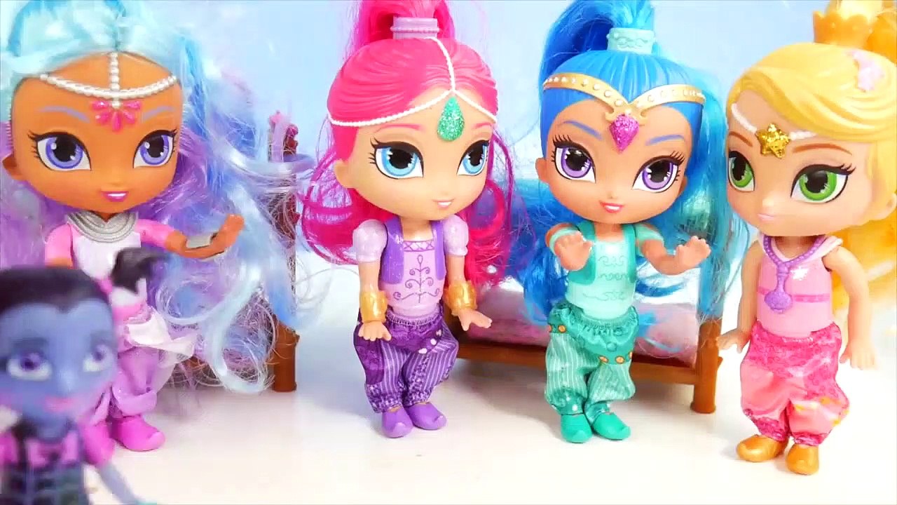 Shimmer Shine + LOL Surprise Dolls Bedtime Routine
